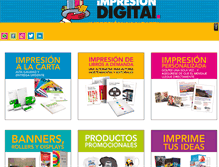 Tablet Screenshot of impresiondigitalsrl.com